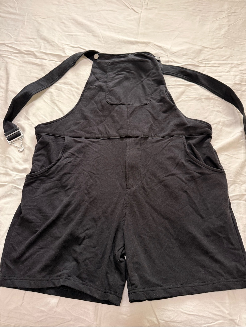 SWOVERALLS NWOT Unisex Black Short Overalls Jumpsuit